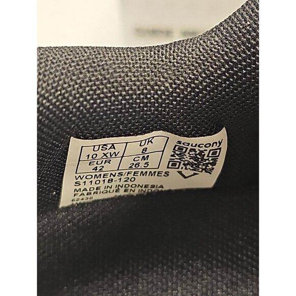 SAUCONY WOMEN'S GUIDE METRO LE LEATHER MAX CUSHION  WALKING Sz 10 XW BLACK NEW - Picture 9 of 9